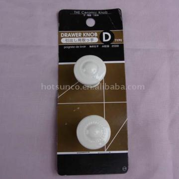 Porcelain cabinet knob