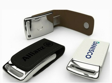 Leather USB Drive With Custom Logo Printing, 8G,16G,32G,64G