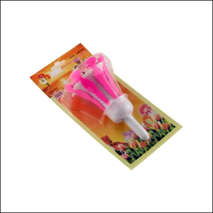Morning glory shape flower music birthday candles