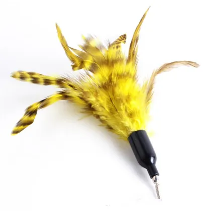 Interactive Cat Teaser Stick Toy with Replaceable Head and Playing Products