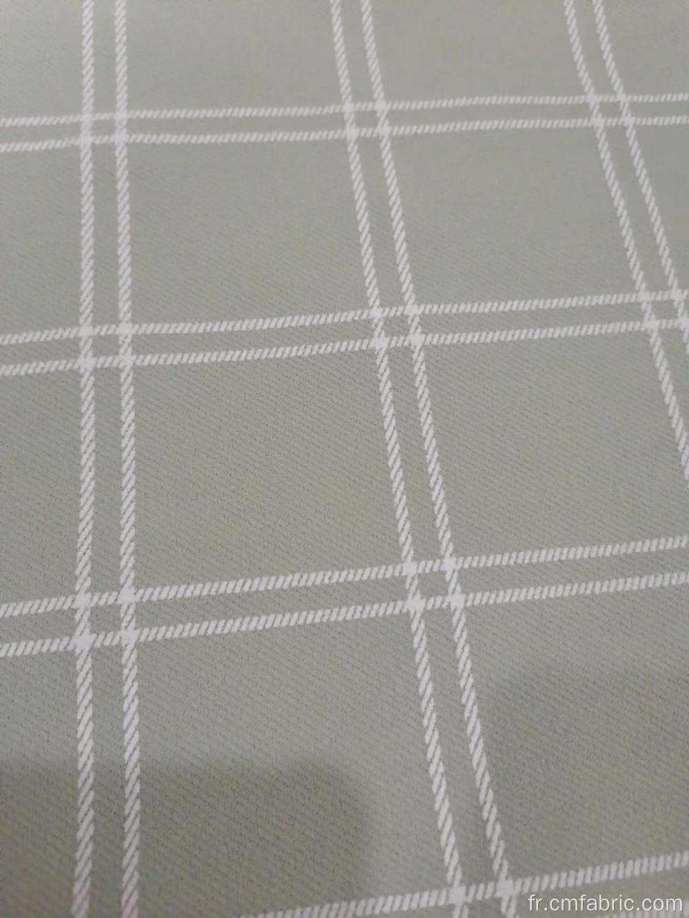 Tissu imprimé en mousse Spandex à serrettes en polyester tricotée