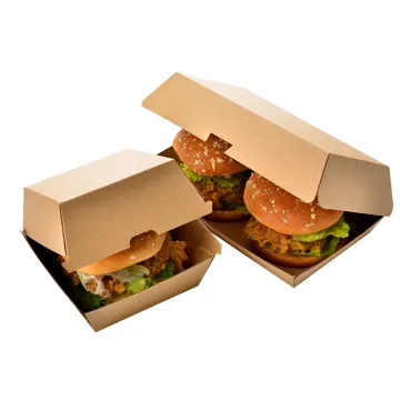 Disposable Custom Printed Kraft Paper Box For Food