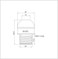 24V LED dome indikatorlampa 3 färg