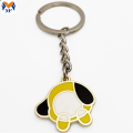 Logam kraf jantung enamel dicat keychain logo