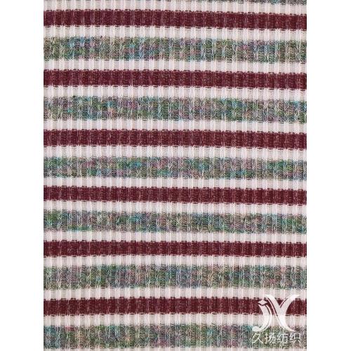 Rib Fabric Multicolor Stripes