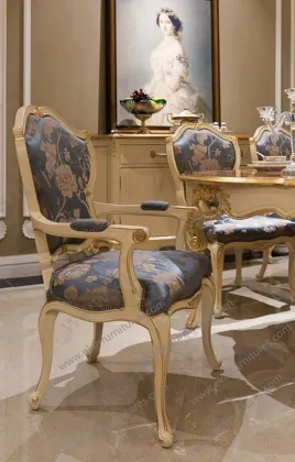 Alibaba Retro french louis style italian leather dining chair
