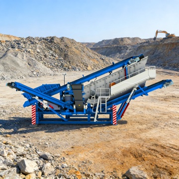 Stasiun Penyaringan Agregat Modular Tipe Track