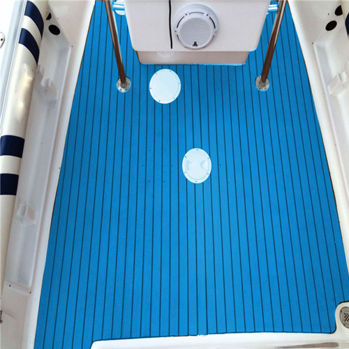 Waterproof PE Boat Decking Faux Teak Marine Flooring