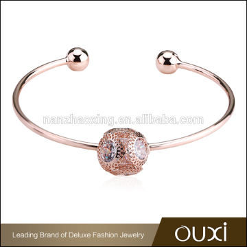 Wholesale OUXI Jewelry 18K Rose Gold Plated Copper Cuff Bangle 50071-201000