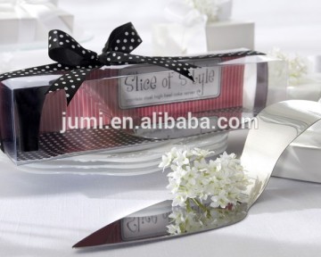 stainless steel high high shoe cake server party return gift
