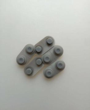 Carbon conductive silicone rubber tip touch screen