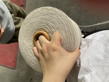 low twist recycled yarn for glove knitting Ne5s white for Russian market
