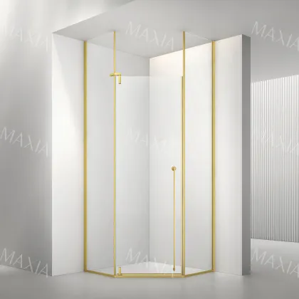 Minimalist pivot shower enclosure