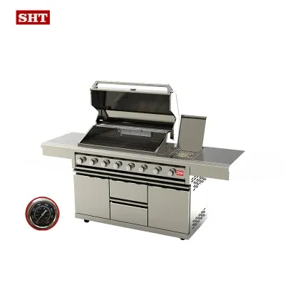 Wholesale 304 Stainless Steel Barbecue Grill with Side Burner
