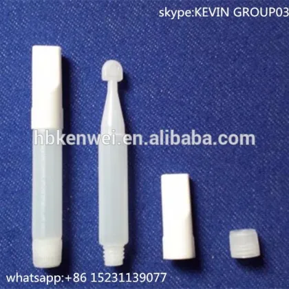 2ml HDPE empty plastic mini Super Instant 502 Glue bottle with white screw cap