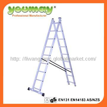 EN131 Aluminum straight lader/aluminium ladder,AC0209A, 2x9 steps