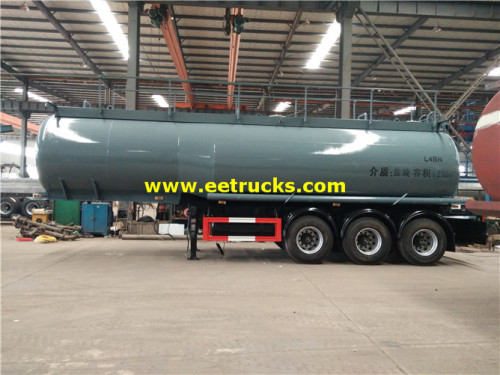 28500L Số lượng lớn HCl Tank Semi-Trailers