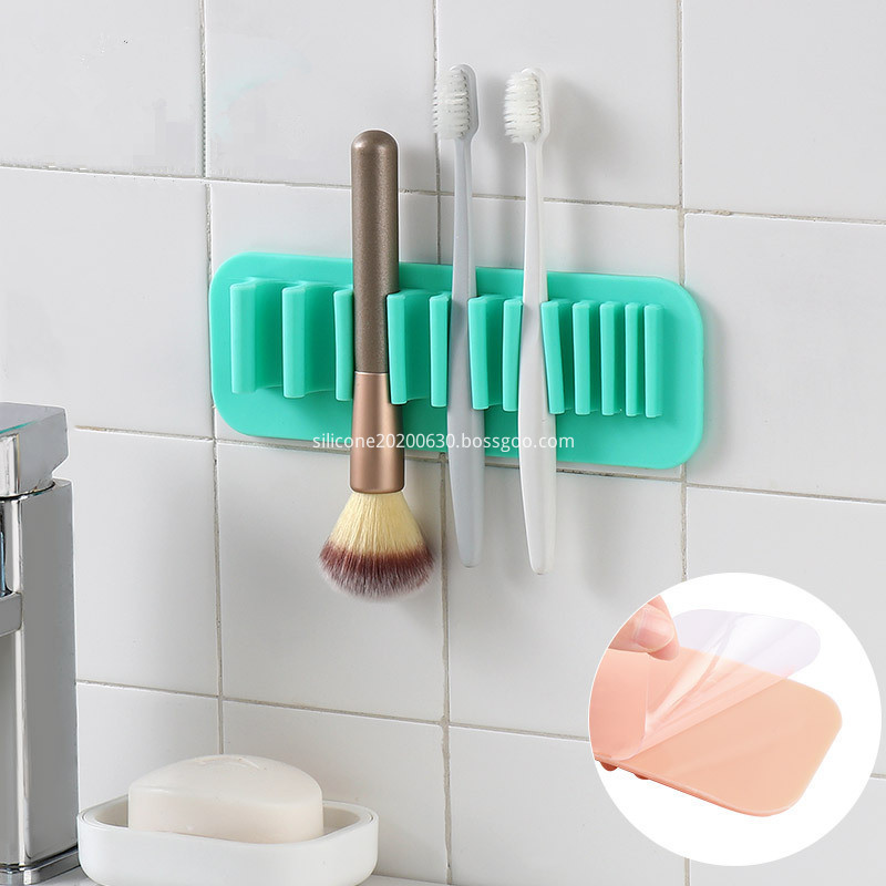 Wall-mounted silicone rack