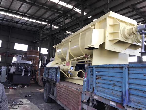 horizontal hollow paddle dryer for calcium carbonate