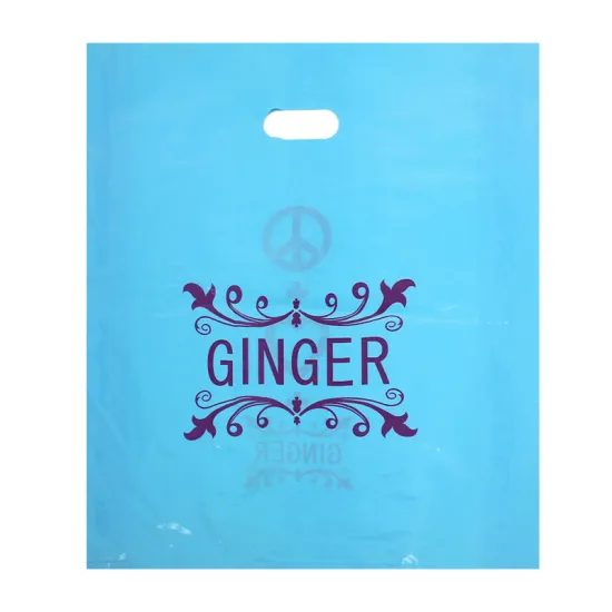 Blue LDPE Die Cut Bag for Garment