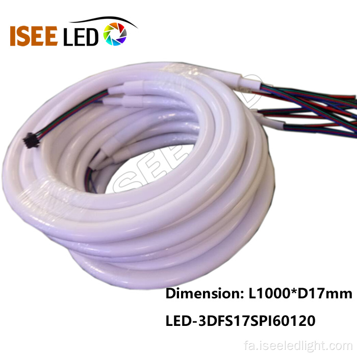 1 متر 60 پیکسل نوار LED انعطاف پذیر 3D پویا