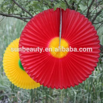 Beautiful tissue paper fan flower design hot selling