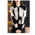 Koreanische Version des Patchwork Checkered Coat