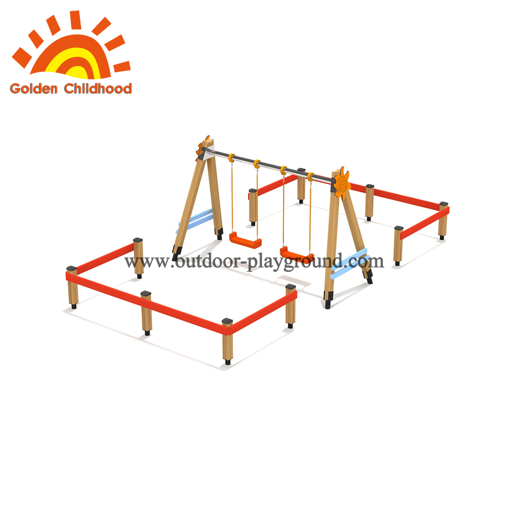 wooden swing playground