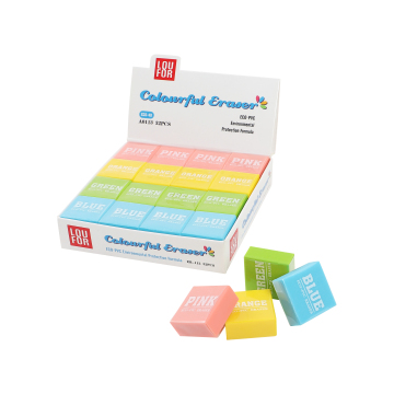 Custom Glitter Logo Printing Eraser for Students