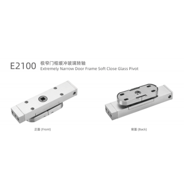 Marco de puerta extremadamente estrecho Pivote de vidrio de cierre suave