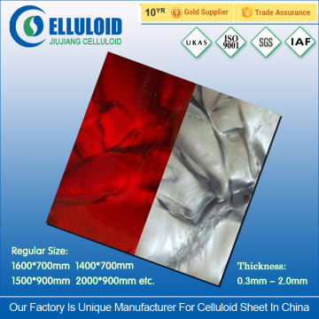 Wholesale two layers celluloid sheets for accordion wrapped