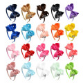 20 Color 4 Inch Girl Cute Headband Handmade Soild Bow Hairbands Grosgrain Ribbon Hair Bows Hair Bands Kids Hair Accessories