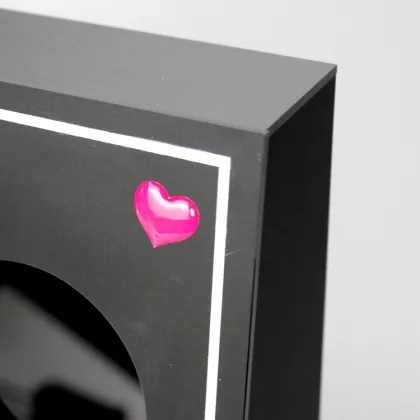 Apex black counter acrylic cosmetics shop display