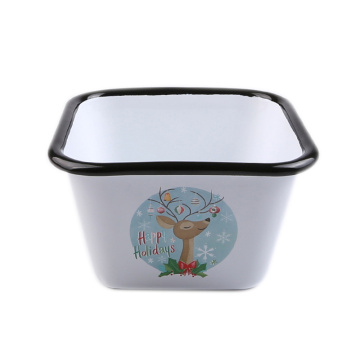 Enamel Carbon Steel Bowl for Ice Cream/Soup/Yogurt