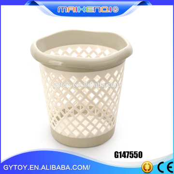 Hot-Selling high quality low price fashion white plastic waste basket