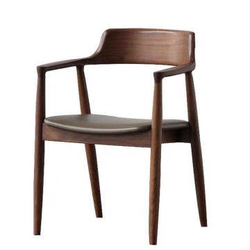 Modern Indoor Wooden Dining Chair Solid Wood