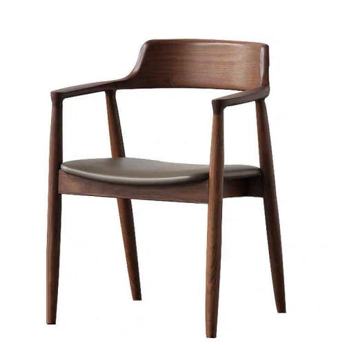 Modern Indoor Wooden Dining Chair Solid Wood