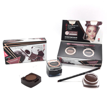 Tailaimei 2 Farb -Upgrade -Make -up -Eyeliner - Gel Eyeliner &amp; Brow Contour