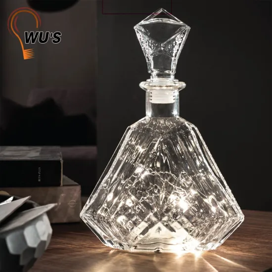 Modern Gift choice decorative beautiful home outdoor battery light bottle lamp led wine bottle light