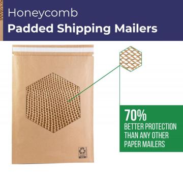 Kraft Paper Envelope Eco Friendly Honeycomb vadderade postväskor