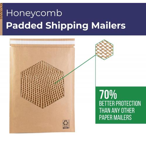 Kraft Paper Honeycomb gevoerde mailer