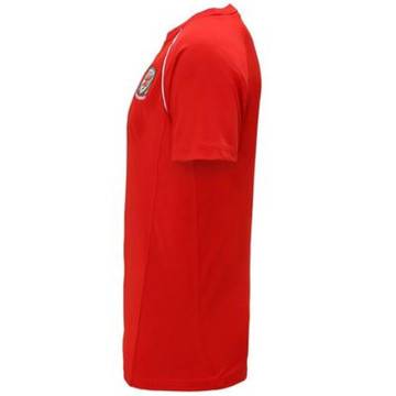 Camiseta de fútbol de poliéster roja