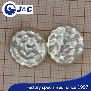 high quality white mother of pearl shell button for coat