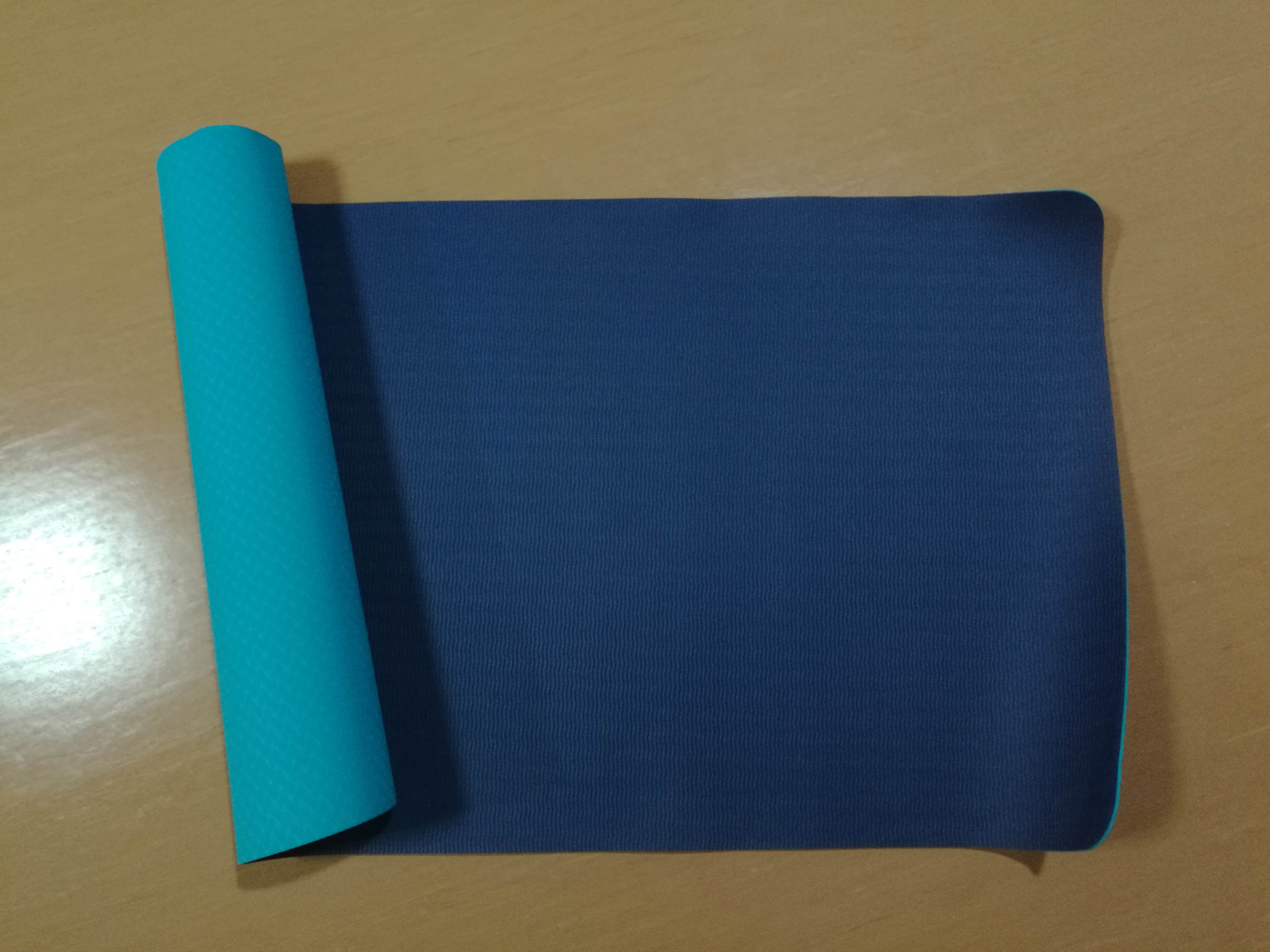 TPE double color fitness mat