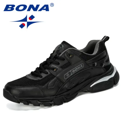 BONA New Designers Male Sneakers Running Shoes Men's Sport Shoes Outdoor Athletic Krasovki Tennis Shoes Man Jogging Shoes