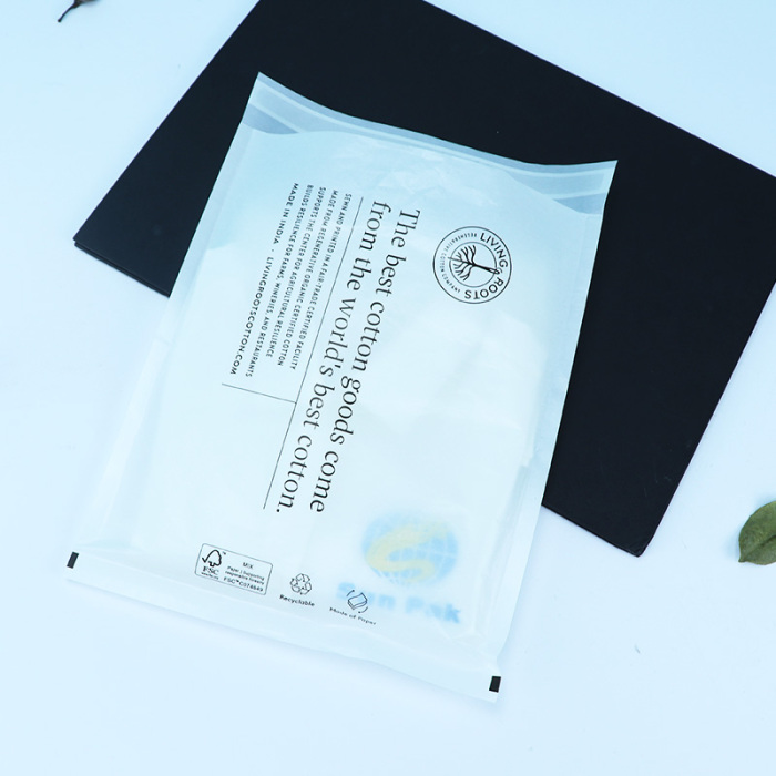 খুচরা প্যাকেজিংয়ের জন্য স্বচ্ছ গ্লাসিন পেপার ব্যাগ