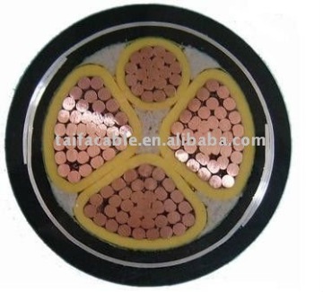 Medium voltage Cu conductor XLPE insuated SWA armoured PVC sheathed cable