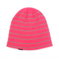 Custom Kids Reflective Striped Knitted Beanie