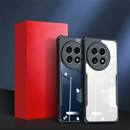 Black TPU Bumper Clear Acrylic Phone Case for OnePlus Ace 5/5 Pro