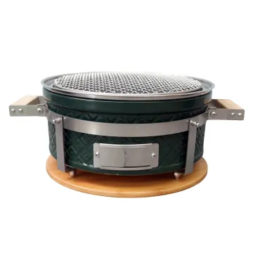 High Figuration Japanese Round Shape Red Charcoal  BBQ Grill with Catch Tool